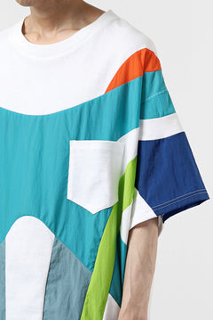 画像をギャラリービューアに読み込む, FACETASM NYLON PATCH WORK TOPS (WHITE)