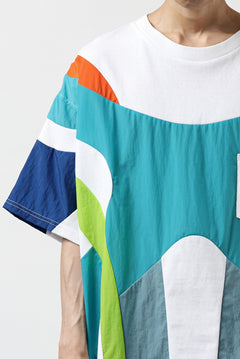 画像をギャラリービューアに読み込む, FACETASM NYLON PATCH WORK TOPS (WHITE)