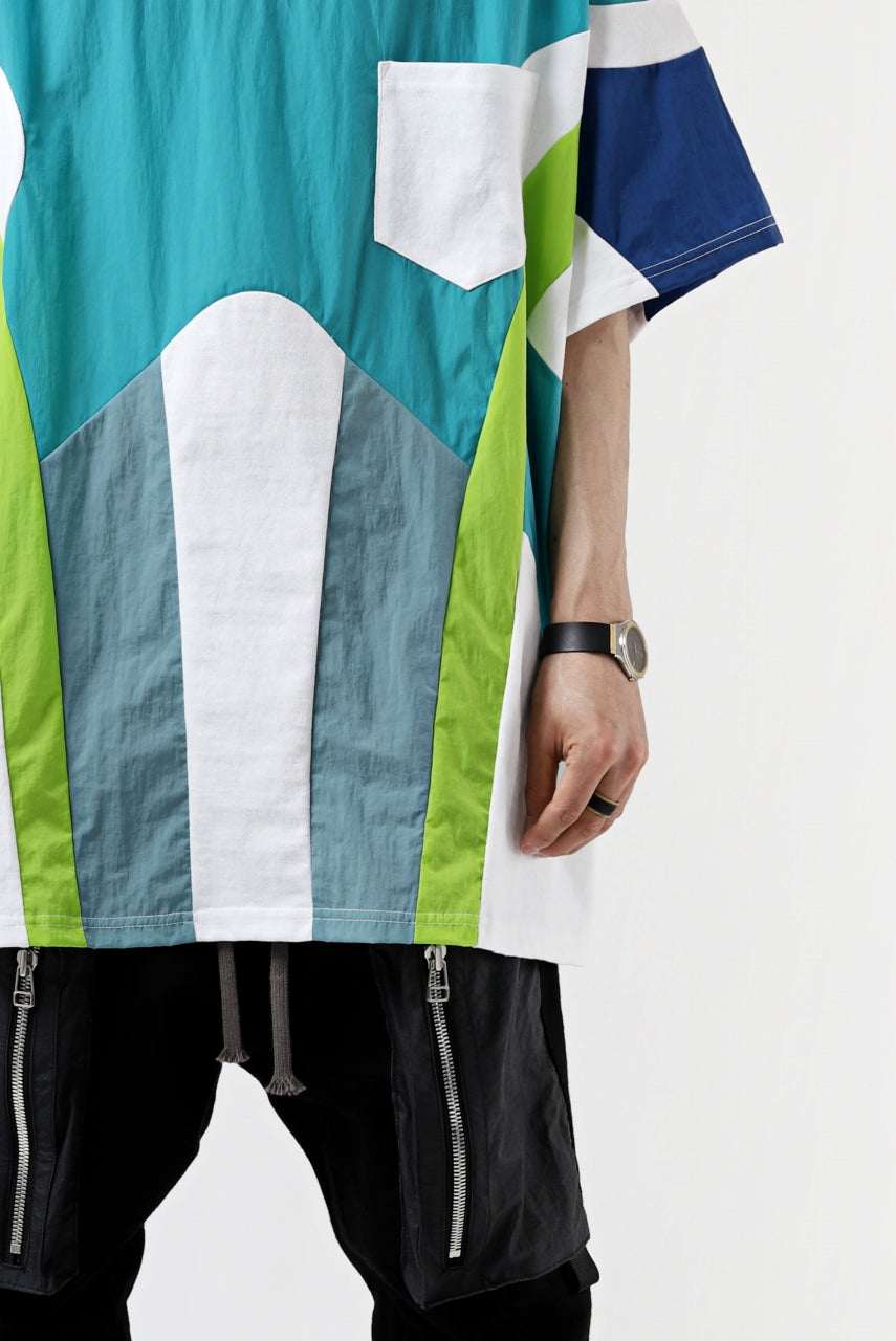 画像をギャラリービューアに読み込む, FACETASM NYLON PATCH WORK TOPS (WHITE)