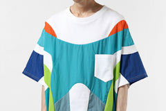 画像をギャラリービューアに読み込む, FACETASM NYLON PATCH WORK TOPS (WHITE)