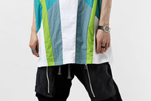 画像をギャラリービューアに読み込む, FACETASM NYLON PATCH WORK TOPS (WHITE)