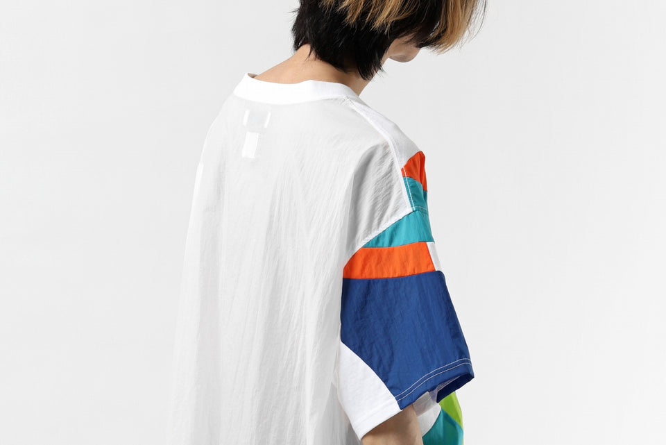 画像をギャラリービューアに読み込む, FACETASM NYLON PATCH WORK TOPS (WHITE)