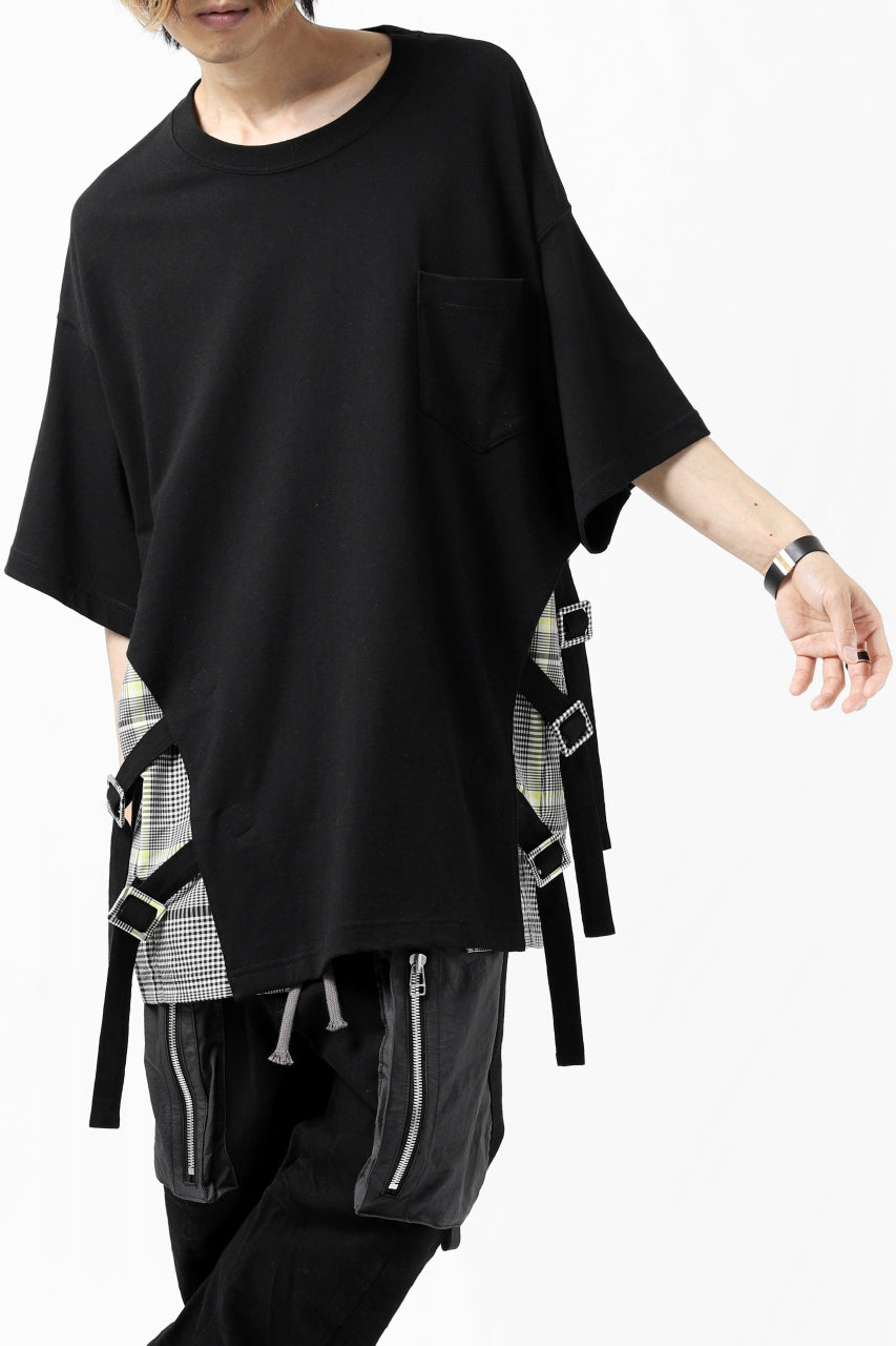 画像をギャラリービューアに読み込む, FACETASM BUCKLE BELT CHECK TOPS (BLACK)