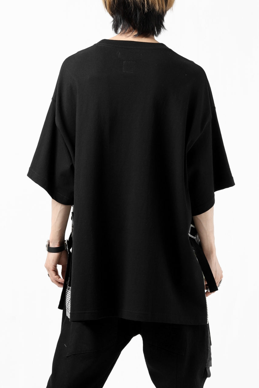 画像をギャラリービューアに読み込む, FACETASM BUCKLE BELT CHECK TOPS (BLACK)