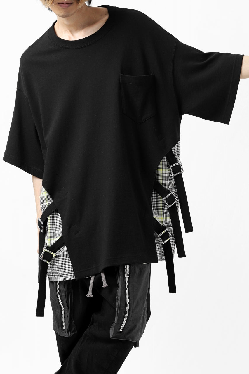 画像をギャラリービューアに読み込む, FACETASM BUCKLE BELT CHECK TOPS (BLACK)