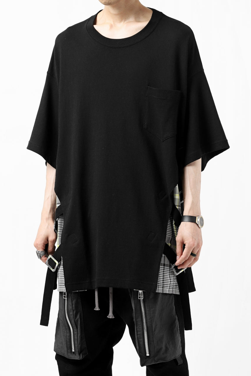 画像をギャラリービューアに読み込む, FACETASM BUCKLE BELT CHECK TOPS (BLACK)