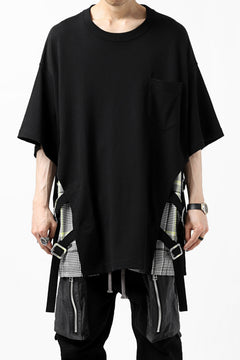 画像をギャラリービューアに読み込む, FACETASM BUCKLE BELT CHECK TOPS (BLACK)