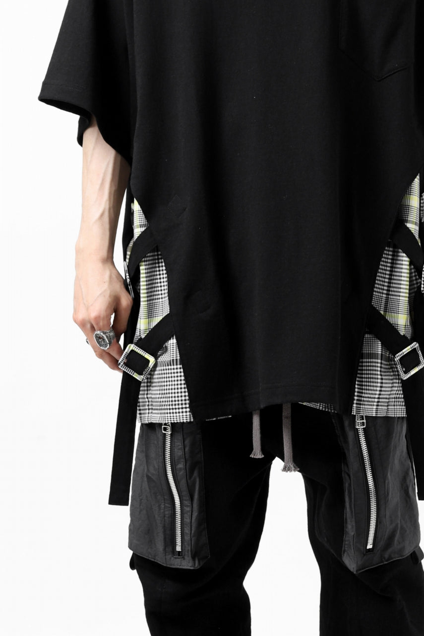 画像をギャラリービューアに読み込む, FACETASM BUCKLE BELT CHECK TOPS (BLACK)