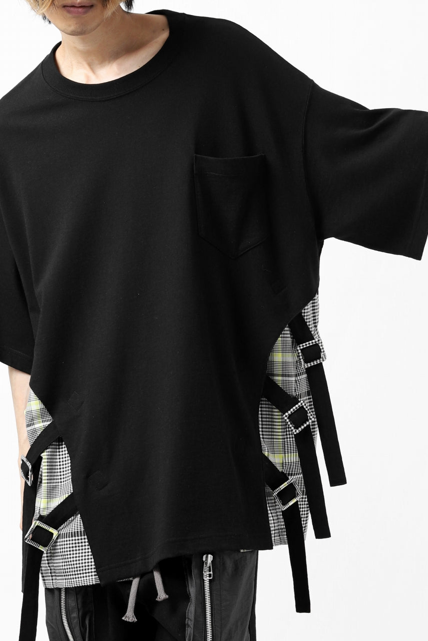 画像をギャラリービューアに読み込む, FACETASM BUCKLE BELT CHECK TOPS (BLACK)