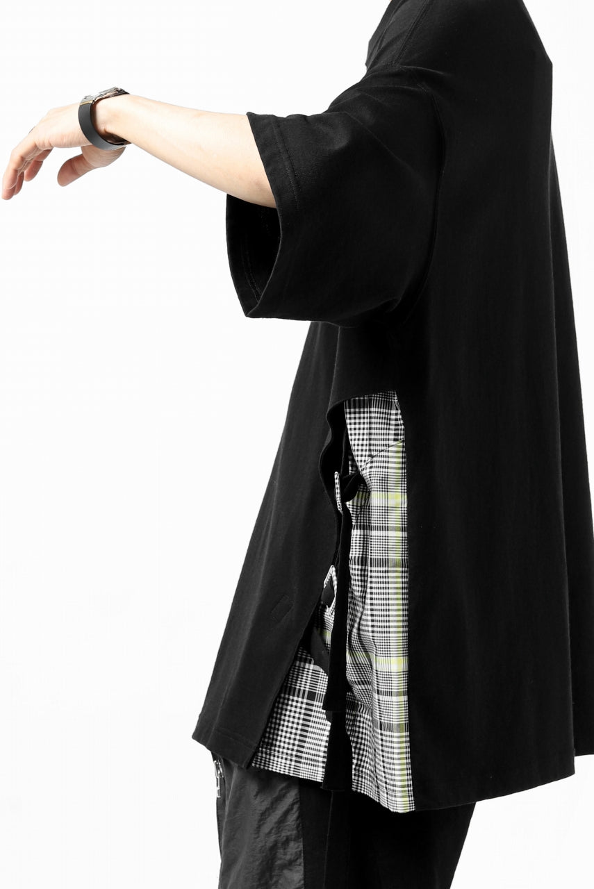 画像をギャラリービューアに読み込む, FACETASM BUCKLE BELT CHECK TOPS (BLACK)