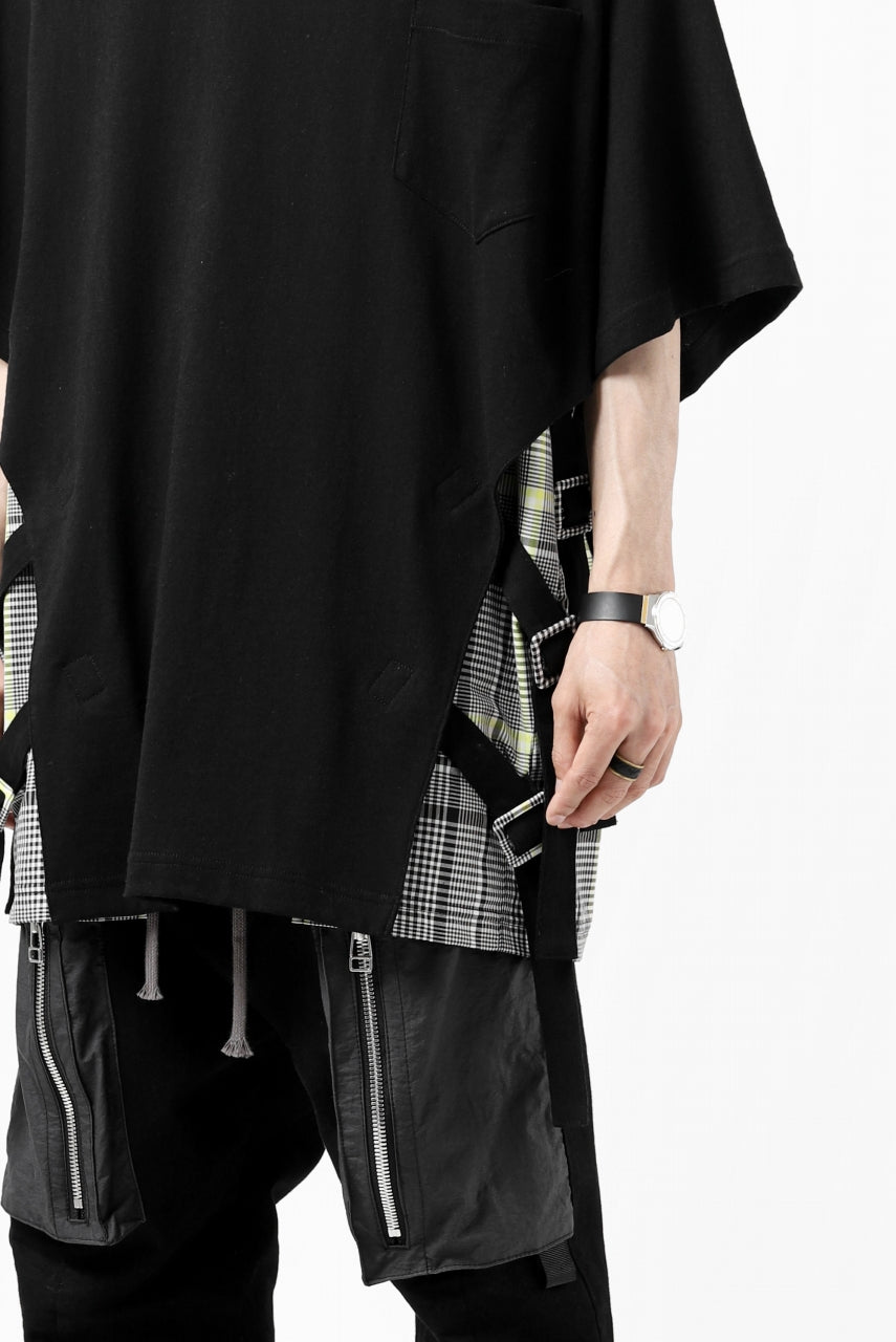 画像をギャラリービューアに読み込む, FACETASM BUCKLE BELT CHECK TOPS (BLACK)