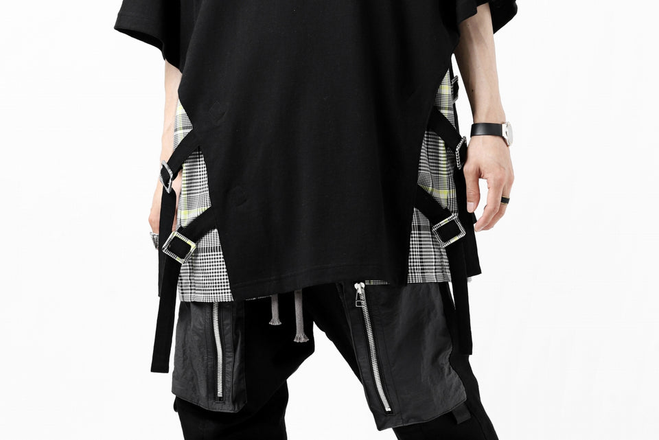 画像をギャラリービューアに読み込む, FACETASM BUCKLE BELT CHECK TOPS (BLACK)