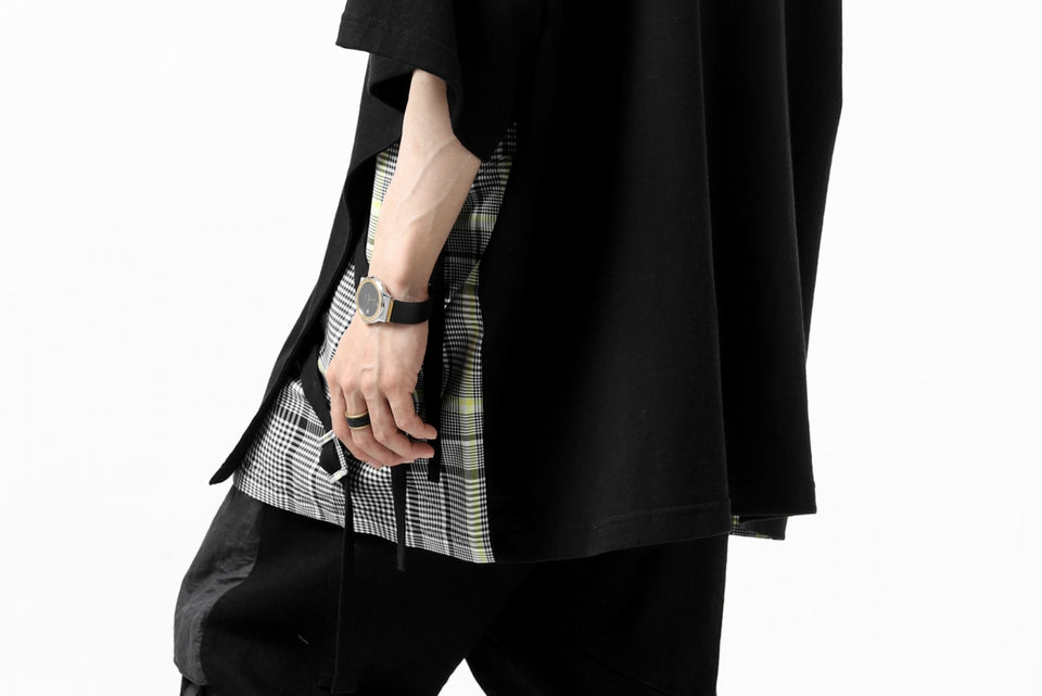 画像をギャラリービューアに読み込む, FACETASM BUCKLE BELT CHECK TOPS (BLACK)