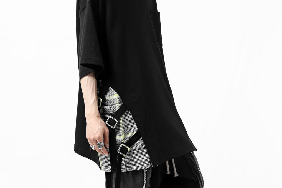 画像をギャラリービューアに読み込む, FACETASM BUCKLE BELT CHECK TOPS (BLACK)