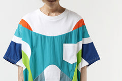 画像をギャラリービューアに読み込む, FACETASM NYLON PATCH WORK TOPS (WHITE)