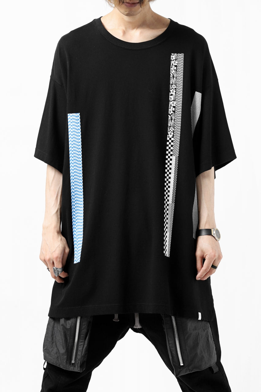 画像をギャラリービューアに読み込む, FACETASM BARCODE PRINT TEE (BLACK)