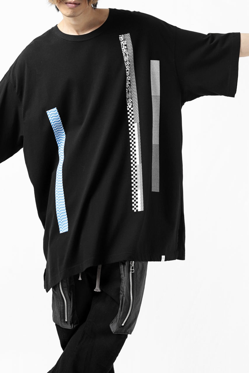 画像をギャラリービューアに読み込む, FACETASM BARCODE PRINT TEE (BLACK)