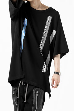 画像をギャラリービューアに読み込む, FACETASM BARCODE PRINT TEE (BLACK)