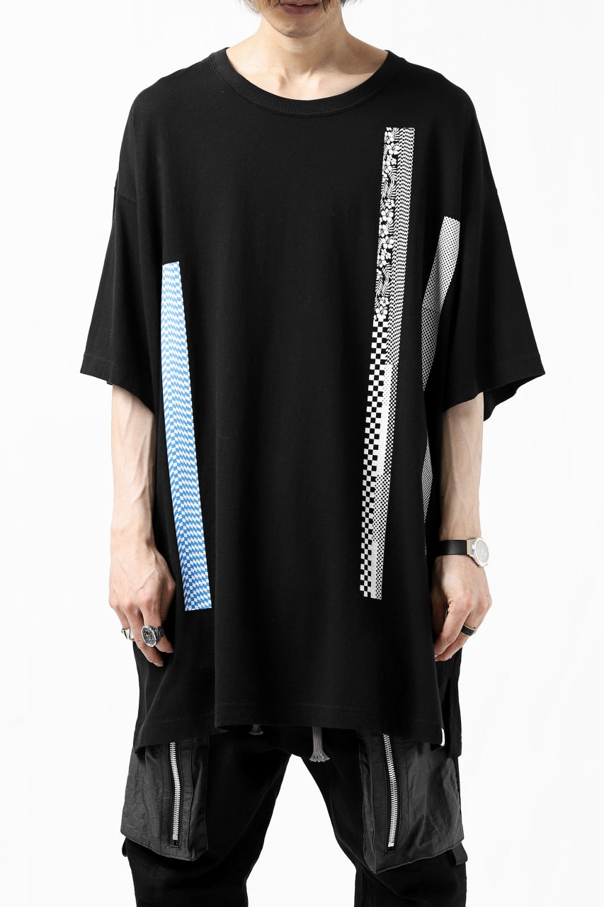画像をギャラリービューアに読み込む, FACETASM BARCODE PRINT TEE (BLACK)