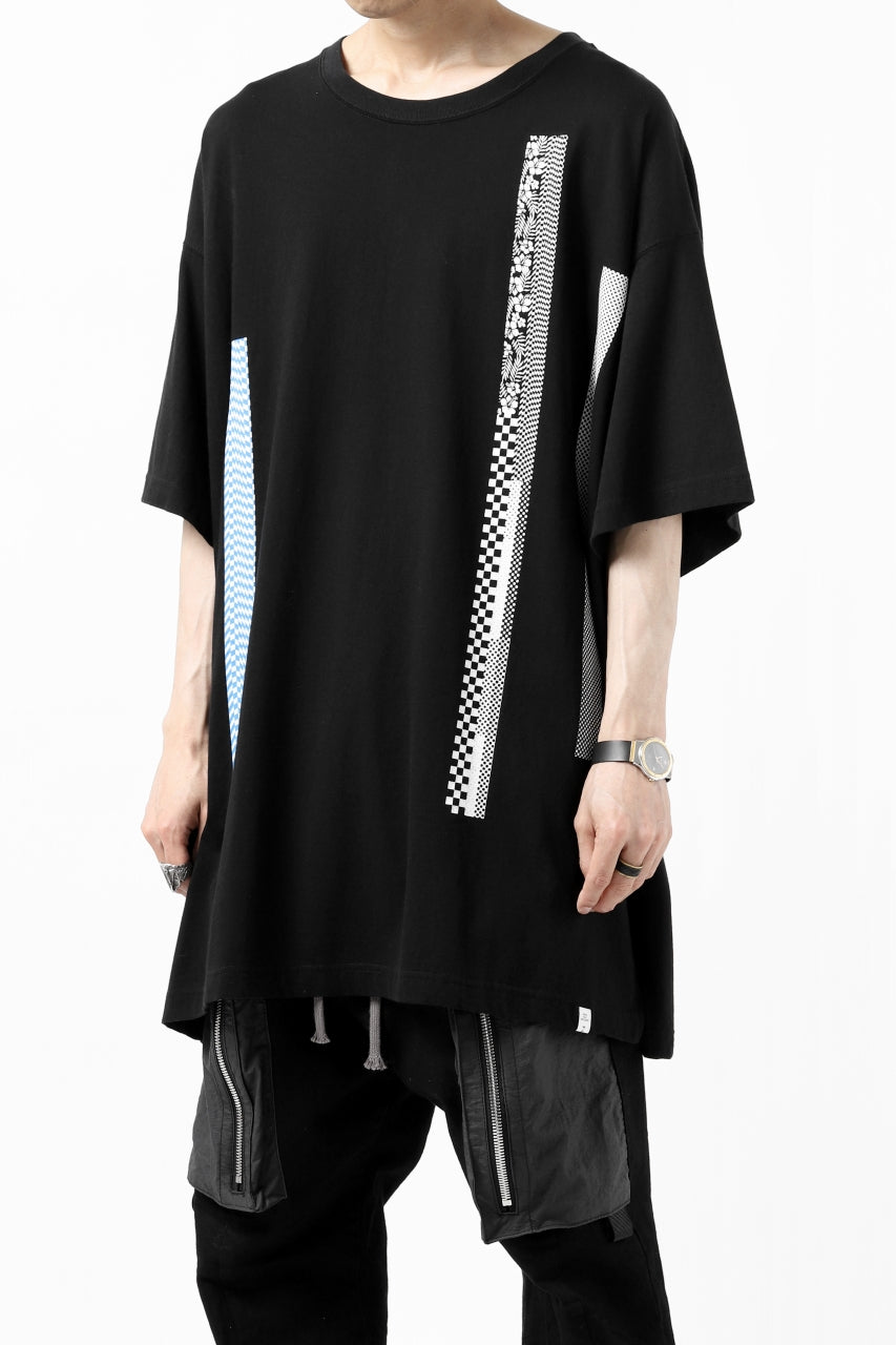 画像をギャラリービューアに読み込む, FACETASM BARCODE PRINT TEE (BLACK)