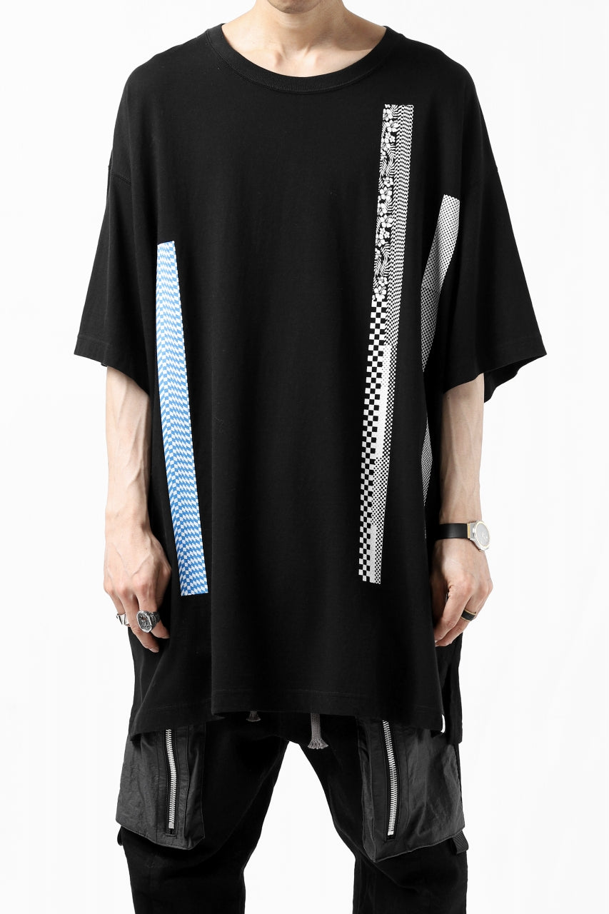 画像をギャラリービューアに読み込む, FACETASM BARCODE PRINT TEE (BLACK)