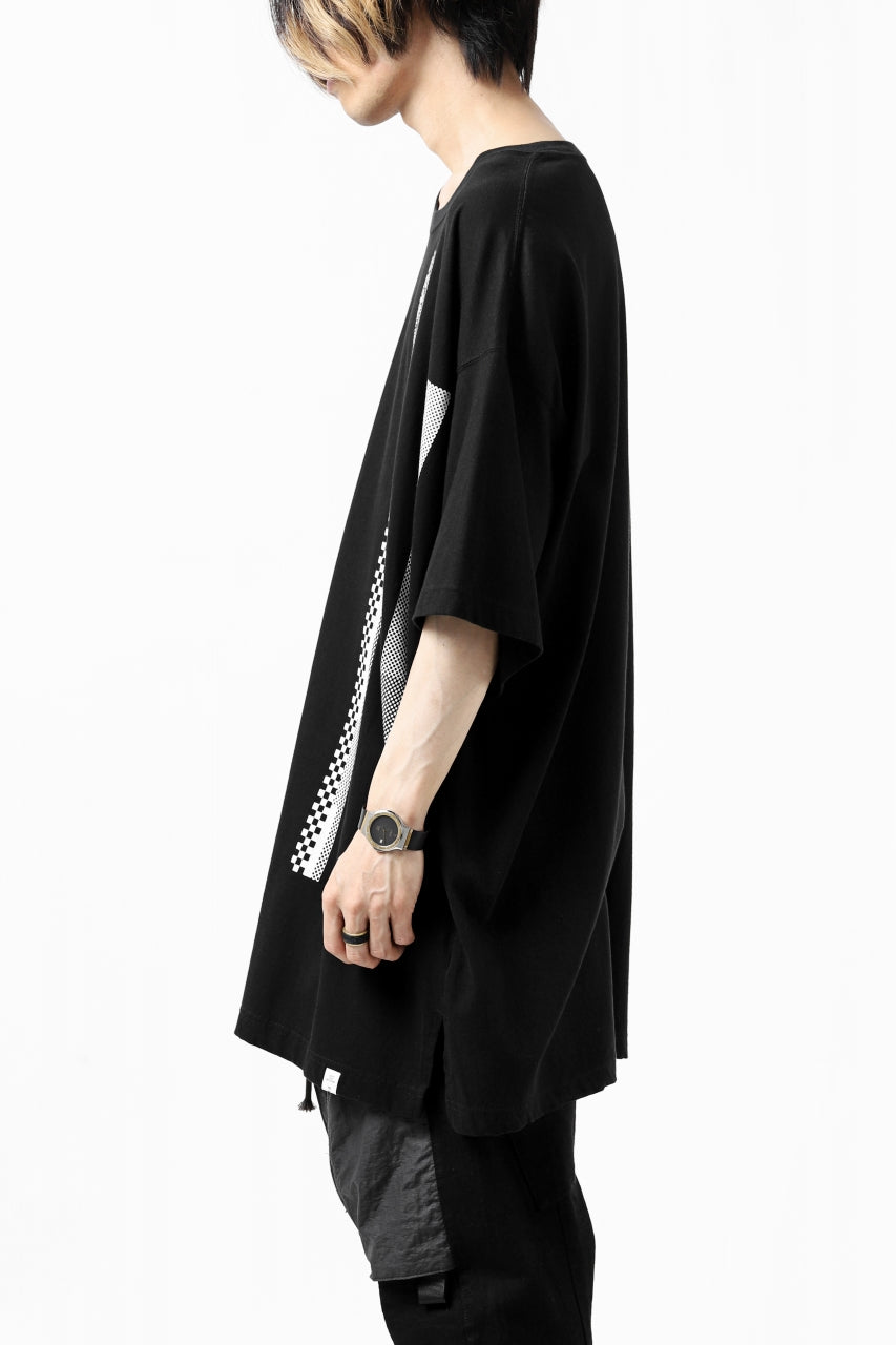 画像をギャラリービューアに読み込む, FACETASM BARCODE PRINT TEE (BLACK)