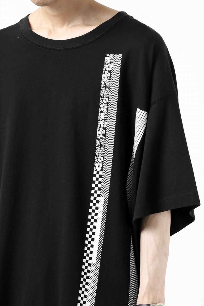 画像をギャラリービューアに読み込む, FACETASM BARCODE PRINT TEE (BLACK)