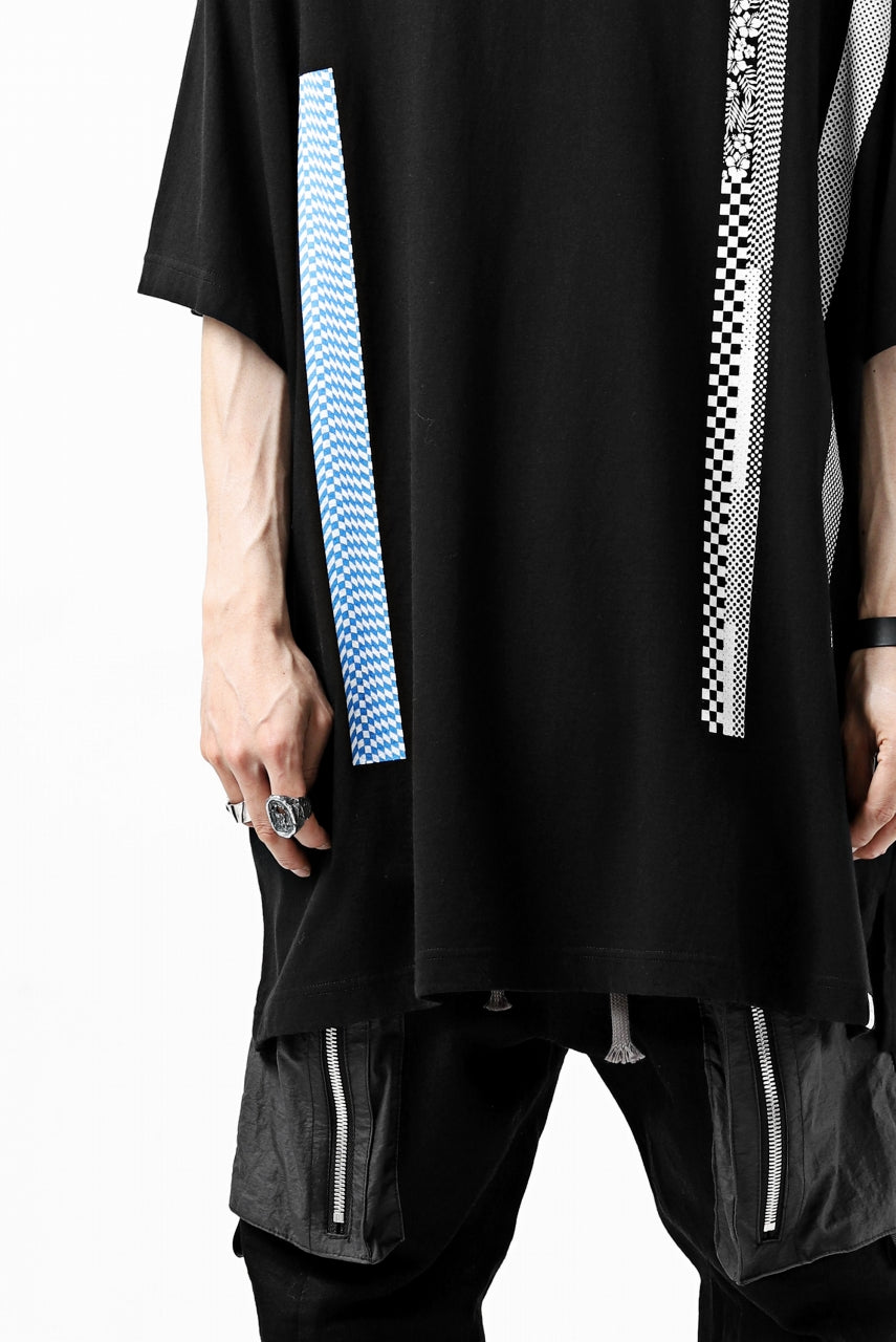 画像をギャラリービューアに読み込む, FACETASM BARCODE PRINT TEE (BLACK)