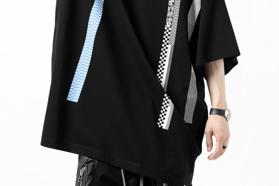 画像をギャラリービューアに読み込む, FACETASM BARCODE PRINT TEE (BLACK)