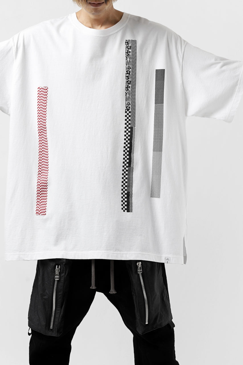 画像をギャラリービューアに読み込む, FACETASM BARCODE PRINT TEE (WHITE)