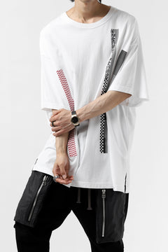 画像をギャラリービューアに読み込む, FACETASM BARCODE PRINT TEE (WHITE)