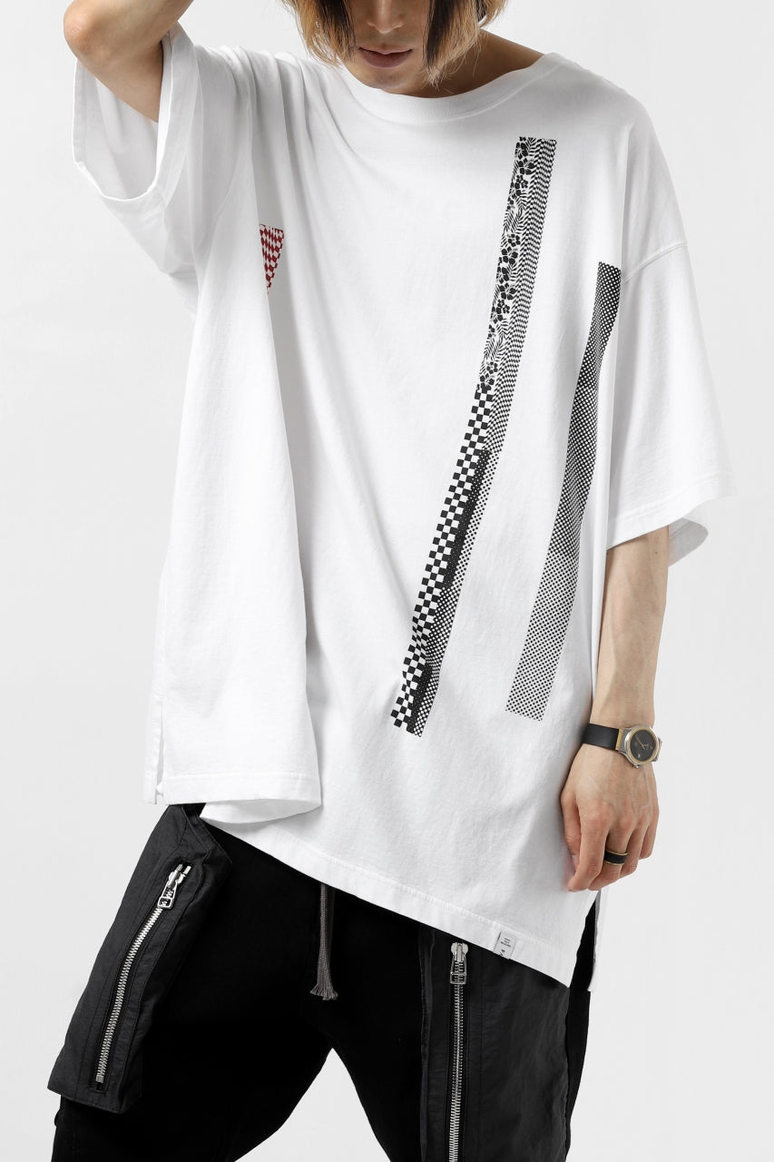 画像をギャラリービューアに読み込む, FACETASM BARCODE PRINT TEE (WHITE)