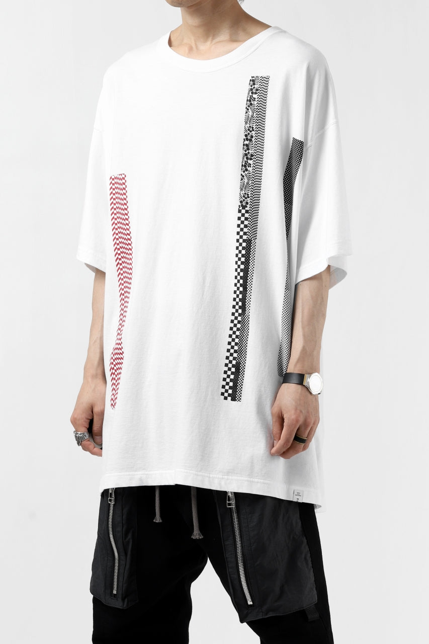 画像をギャラリービューアに読み込む, FACETASM BARCODE PRINT TEE (WHITE)