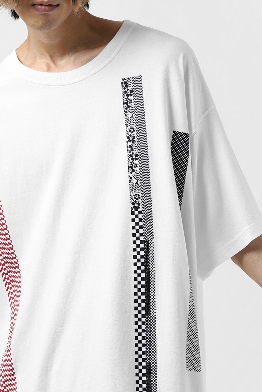 画像をギャラリービューアに読み込む, FACETASM BARCODE PRINT TEE (WHITE)