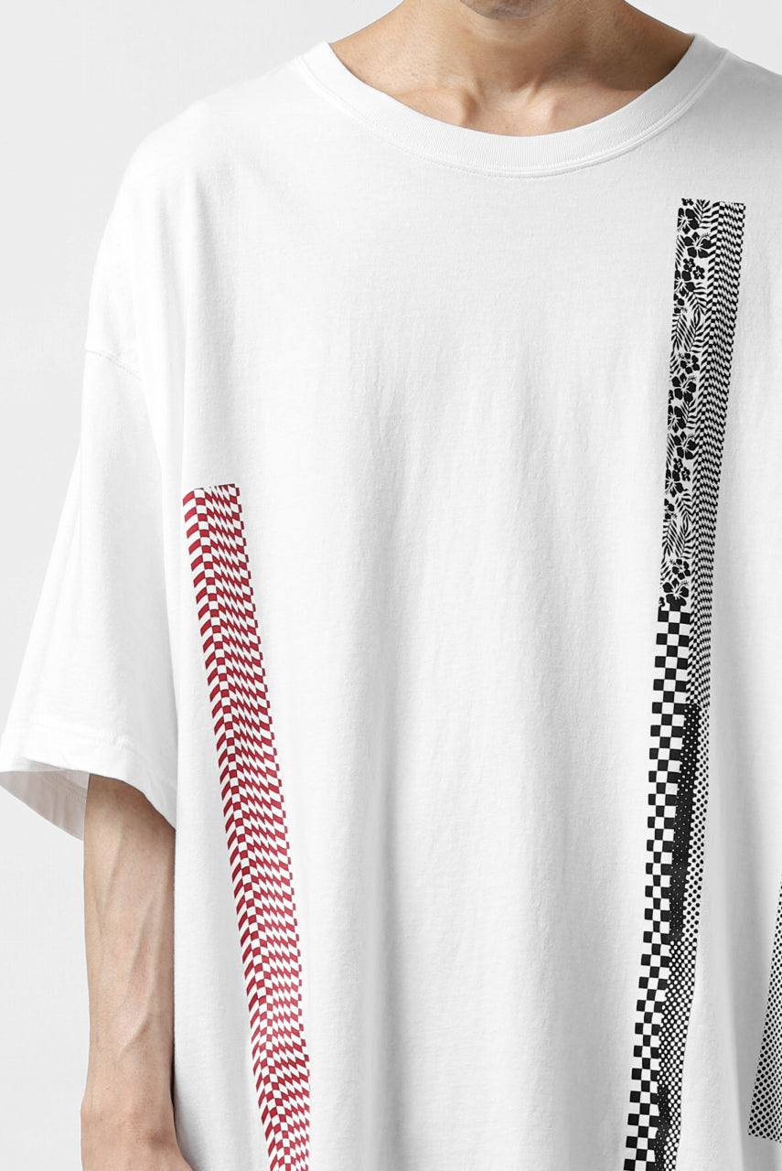 画像をギャラリービューアに読み込む, FACETASM BARCODE PRINT TEE (WHITE)
