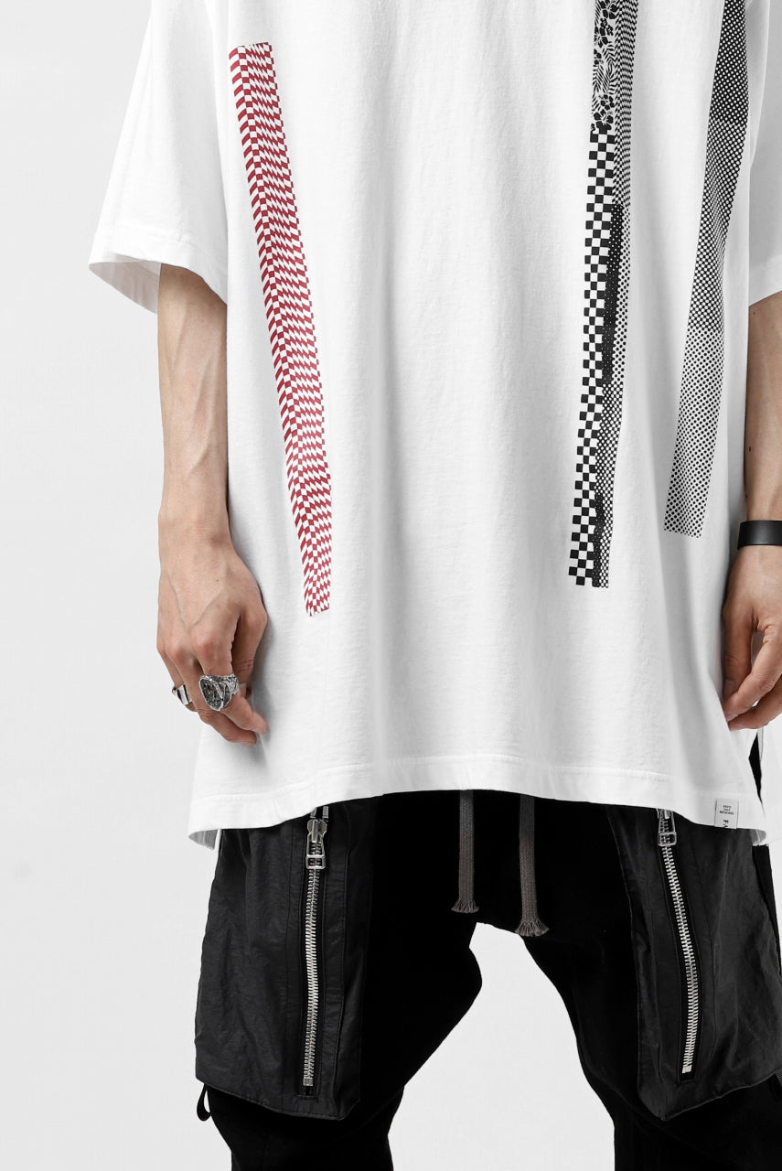 画像をギャラリービューアに読み込む, FACETASM BARCODE PRINT TEE (WHITE)