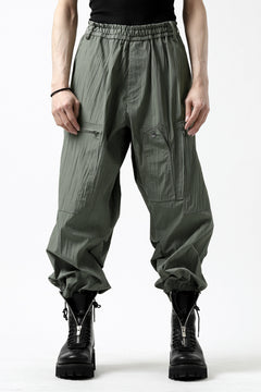 画像をギャラリービューアに読み込む, Y's.... WRINKLE TEXTURE TACTICAL PANTS (KHAKI)