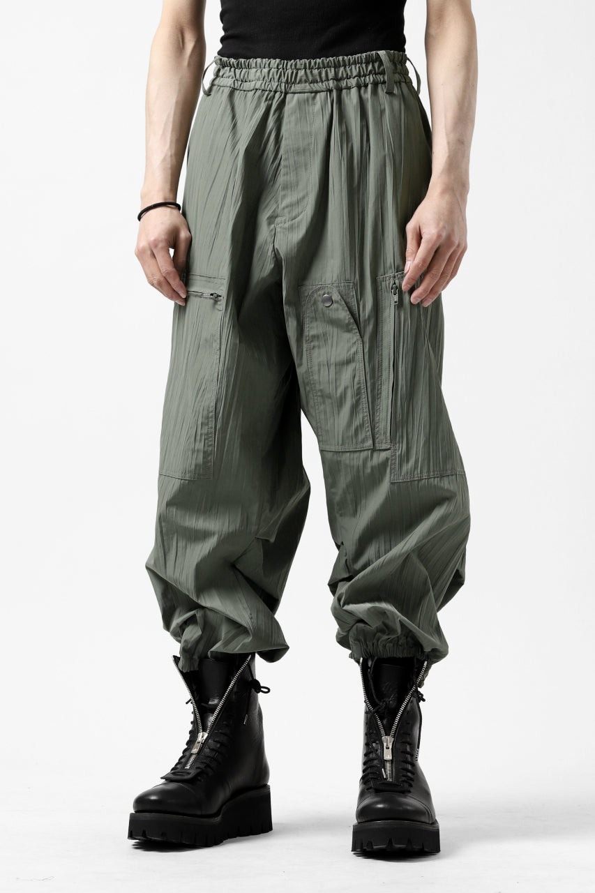 画像をギャラリービューアに読み込む, Y&#39;s.... WRINKLE TEXTURE TACTICAL PANTS (KHAKI)