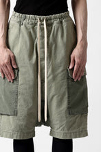 Load image into Gallery viewer, ISAMU KATAYAMA BACKLASH SARROUEL SHORTS / STONE WASHED USA-COTTON (KHAKI)