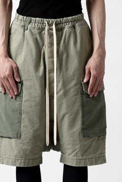 Load image into Gallery viewer, ISAMU KATAYAMA BACKLASH SARROUEL SHORTS / STONE WASHED USA-COTTON (KHAKI)
