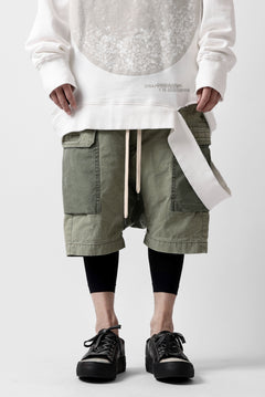 Load image into Gallery viewer, ISAMU KATAYAMA BACKLASH SARROUEL SHORTS / STONE WASHED USA-COTTON (KHAKI)
