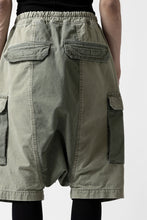 Load image into Gallery viewer, ISAMU KATAYAMA BACKLASH SARROUEL SHORTS / STONE WASHED USA-COTTON (KHAKI)