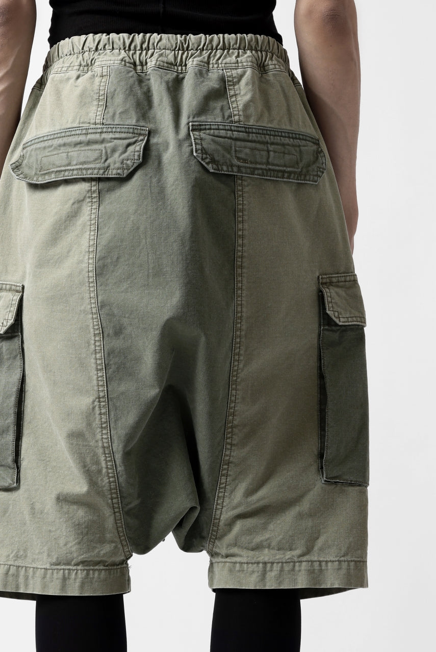 Load image into Gallery viewer, ISAMU KATAYAMA BACKLASH SARROUEL SHORTS / STONE WASHED USA-COTTON (KHAKI)