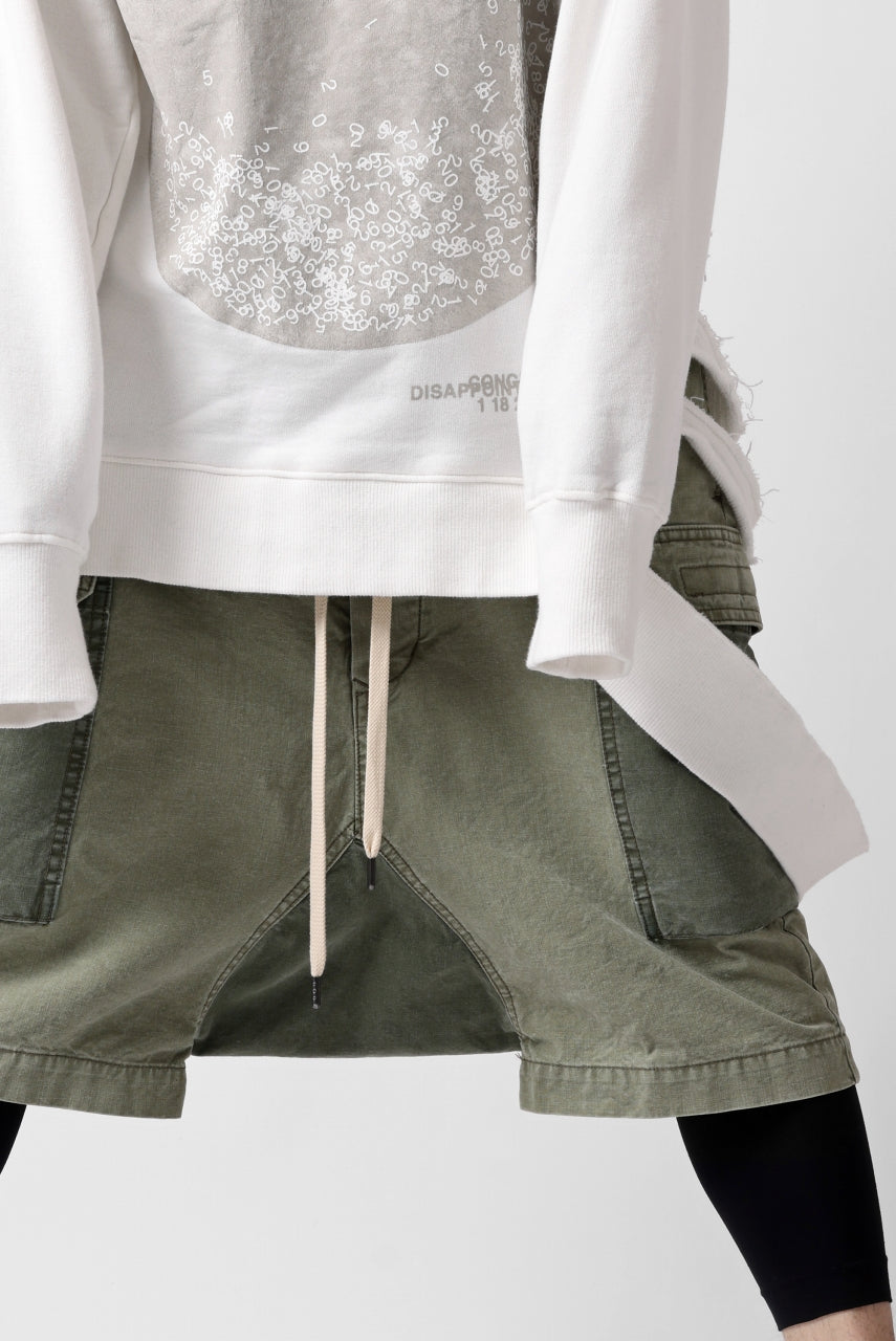 Load image into Gallery viewer, ISAMU KATAYAMA BACKLASH SARROUEL SHORTS / STONE WASHED USA-COTTON (KHAKI)
