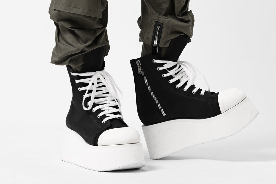 画像をギャラリービューアに読み込む, A.F ARTEFACT x Portaille PLATFORM HIGHCUT SNEAKERBOOTS / MATT NUBUCK (BLACK)