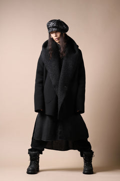 画像をギャラリービューアに読み込む, forme d'expression Hooded Cardigan Jacket (Black)