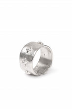 Load image into Gallery viewer, m.a+ thick silver stitched multiple cross ring / AG538/AG (SILVER)