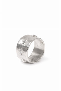 画像をギャラリービューアに読み込む, m.a+ thick silver stitched multiple cross ring / AG538/AG (SILVER)