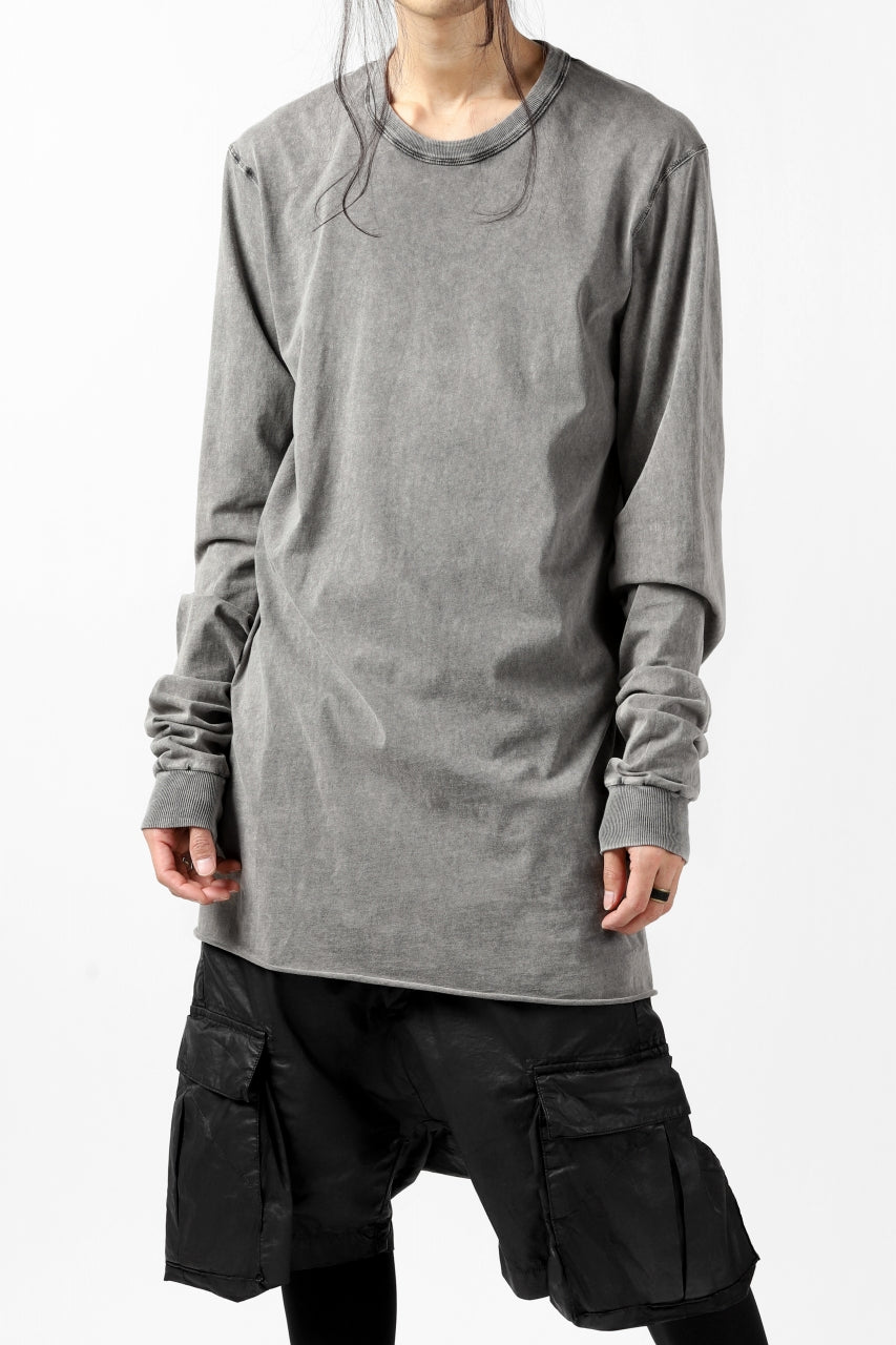 画像をギャラリービューアに読み込む, 11 BY BORIS BIDJAN SABERI LONG SLEEVE TEE &quot;L-S1B-F-1101&quot; (ACID GREY)