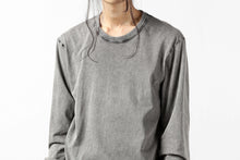 画像をギャラリービューアに読み込む, 11 BY BORIS BIDJAN SABERI LONG SLEEVE TEE "L-S1B-F-1101" (ACID GREY)
